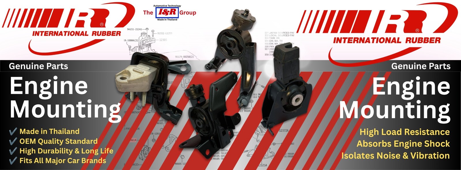International Rubber product range