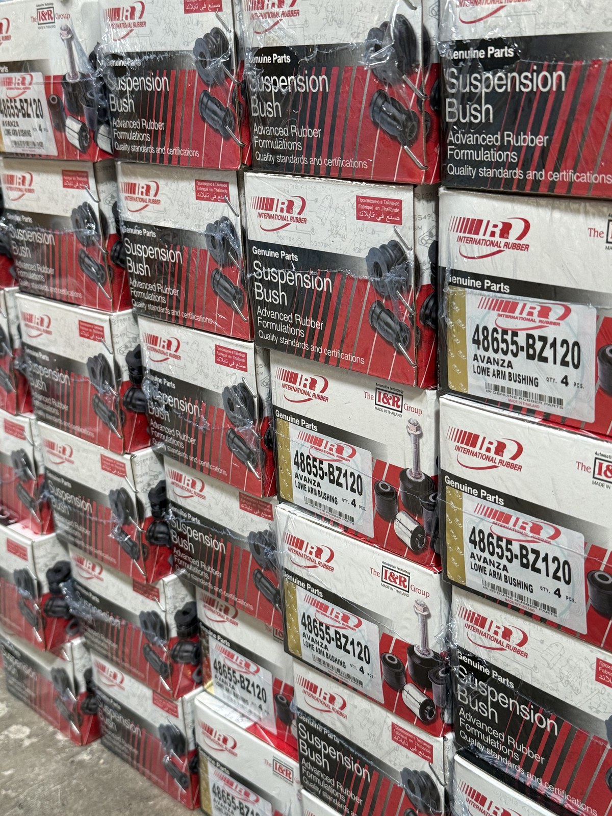 International Rubber genuine parts, boxed and ready for despatch
