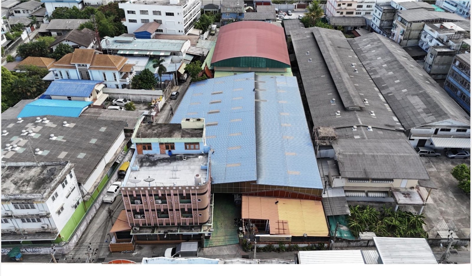 Aerial view of the International Rubber facility in Bangbon, Bangkok