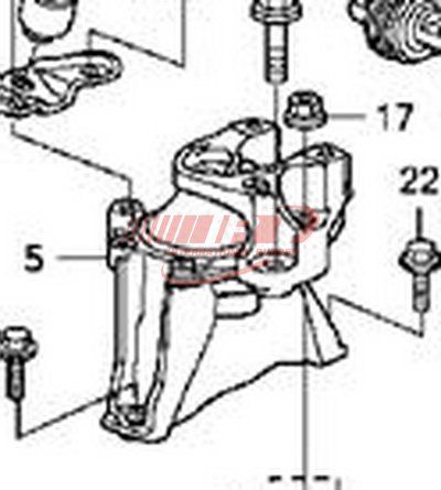 50820-SWE-T51 Engine Mounting for Honda Hydraulic Cr-V 2007