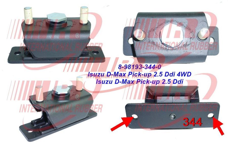 8-98193-344-0 Engine Mounting for Isuzu D-Max/MU-X 2008-2017