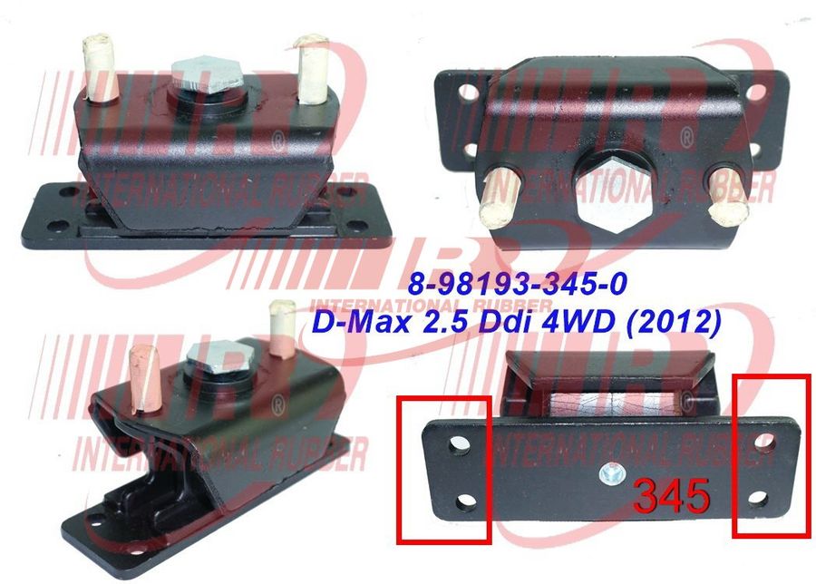 8-98193-345-0 Engine Mounting for Isuzu D-Max/MU-X 2008-2017