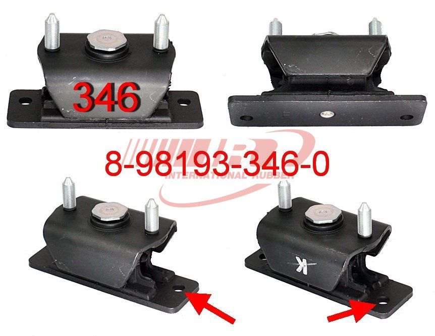 8-98193-346-0 Engine Mounting for Isuzu D-Max/MU-X 2008-2017